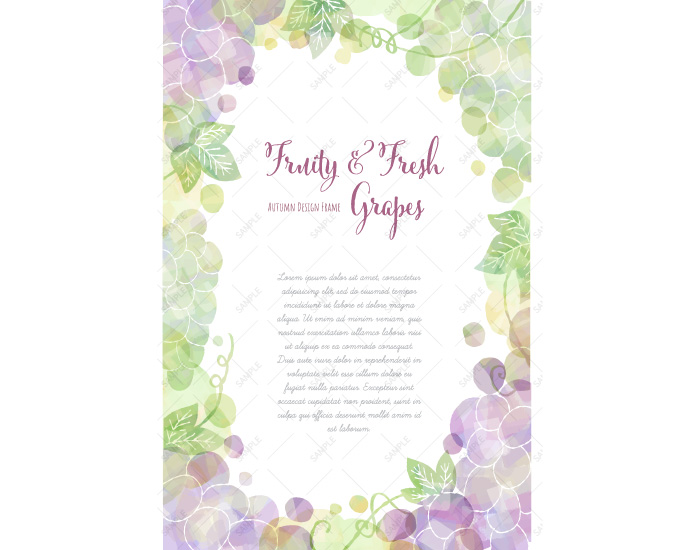 ぶどうのフレーム